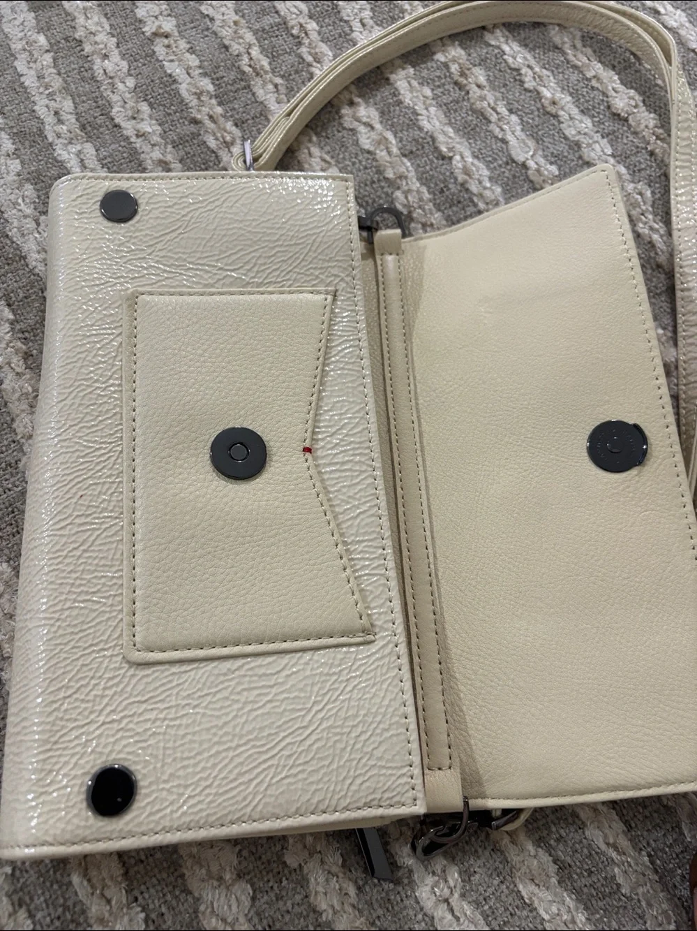 Hammitt AJ Crossbody Clutch in Alabaster Cream Wallet‎ Crossbody